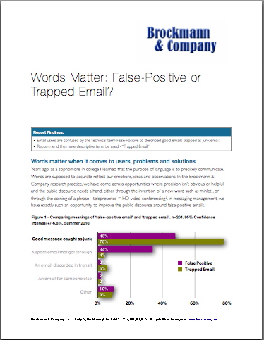 Words Matter: False-Positive or Trapped Email?